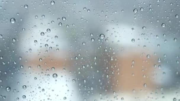 Dia chuvoso na cidade — Vídeo de Stock