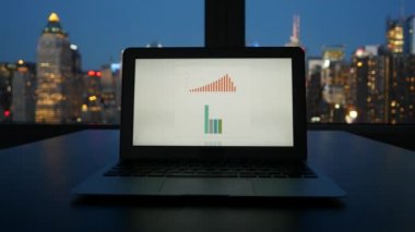 İş çizelgeleri ile Laptop perde