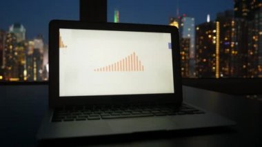 İş çizelgeleri ile Laptop perde