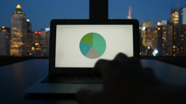 İş çizelgeleri ile Laptop perde