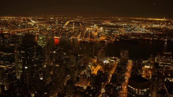 Panorama mrakodrapů budovy v Usa — Stock video