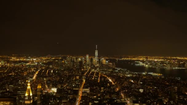 Panorama mrakodrapů budovy v Usa — Stock video