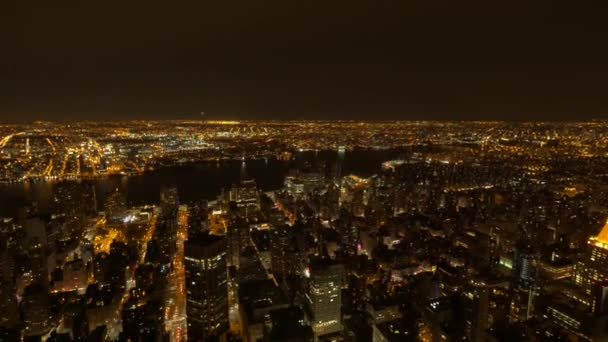 Στον ορίζοντα ουρανοξύστες κτήρια στις ΗΠΑ — Αρχείο Βίντεο