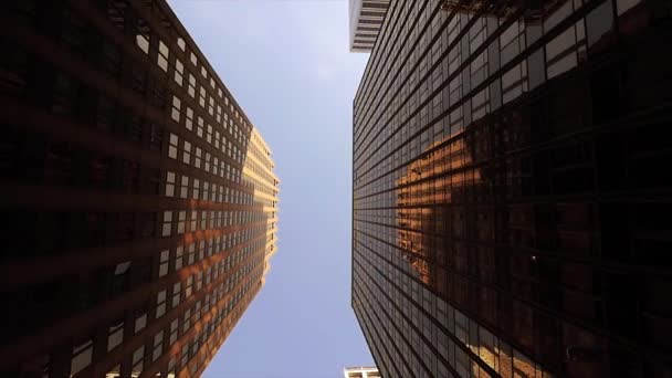 Arquitetura de edifícios de distrito de cidade — Vídeo de Stock