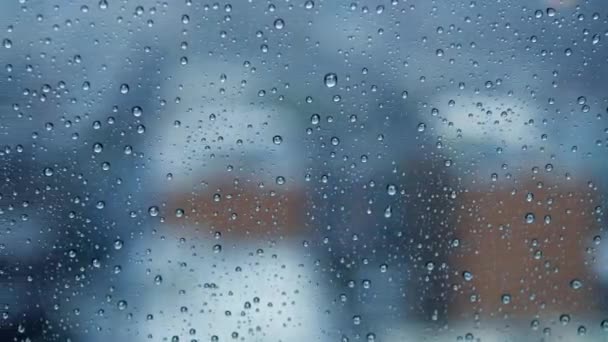 城市里的雨天 — 图库视频影像