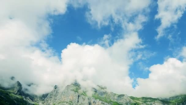 Montanha lago panorama — Vídeo de Stock