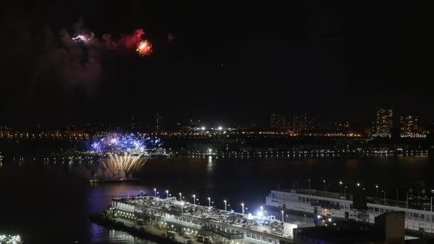 烟花庆祝节目 — 图库视频影像