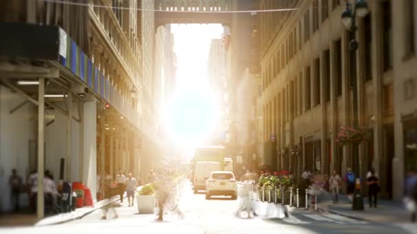 Persone che camminano per New York City street — Video Stock