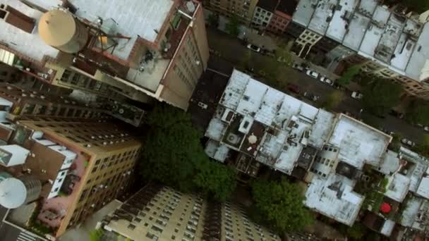 Aerial view of city skyline — Stock Video