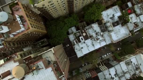 Vista aérea del horizonte de la ciudad — Vídeos de Stock