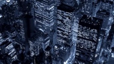 New York Şehri Geceleri gökyüzü