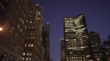 New York şehrinin gökdelenleri