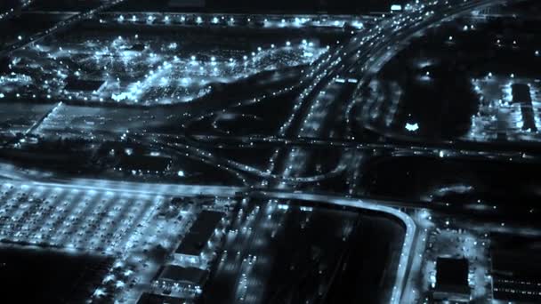 高速道路の交差点での交通 — ストック動画