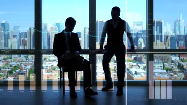 Hommes d'affaires ayant une réunion d'affaires — Video