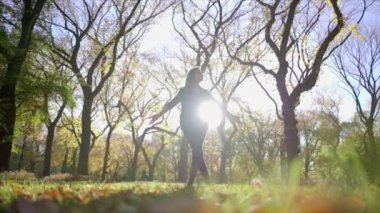 kadın zevk sonbahar Park