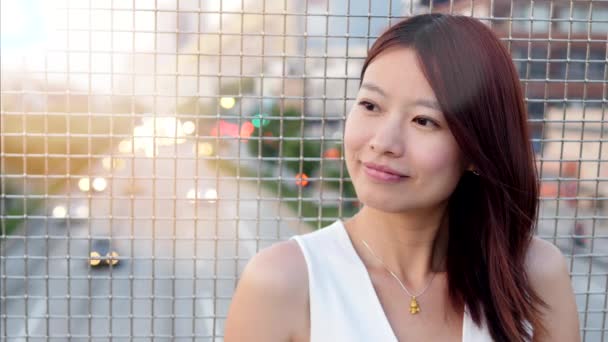 Ázsiai nő portréja — Stock videók