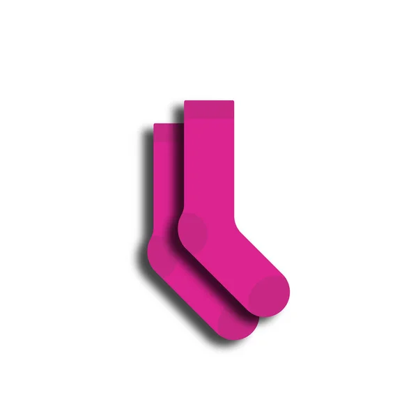 Vector Graphics Sketches Clothing Accessories Pink Socks Socks Adults Children — Stock Photo, Image