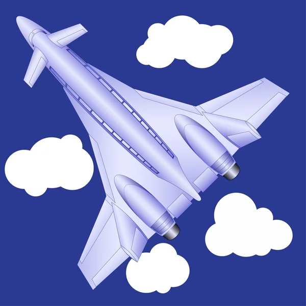 Passagerarplan jet — Stock vektor