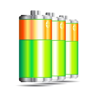 Batarya koymak. Vektör