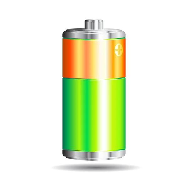 Eine Batterie. Vektor — Stockvektor