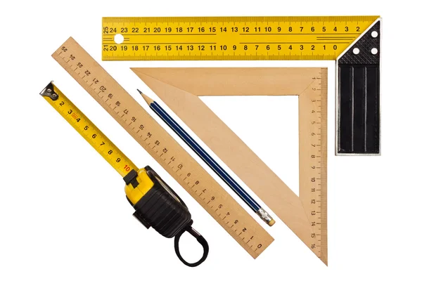 Measuring the angle and length — Stock Photo, Image