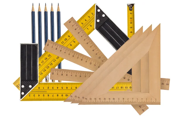 कोण और लंबाई मापने — स्टॉक फ़ोटो, इमेज