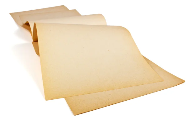 Старая, желтая бумага — стоковое фото