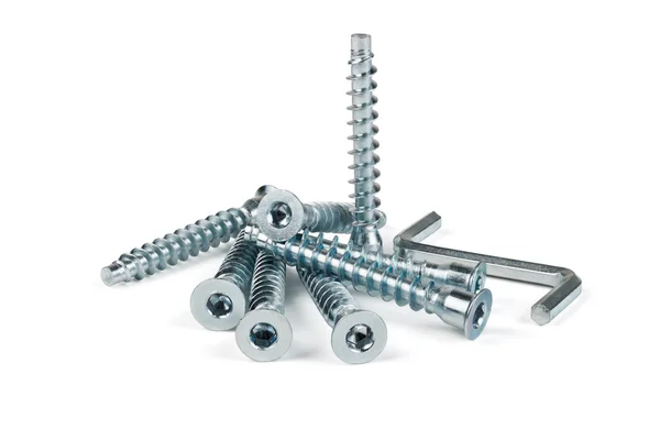 Screws for furniture — Stock Photo, Image