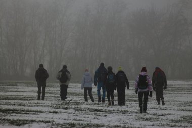Seym boyunca kış yürüyüşü Bölgesel Peyzaj Parkı