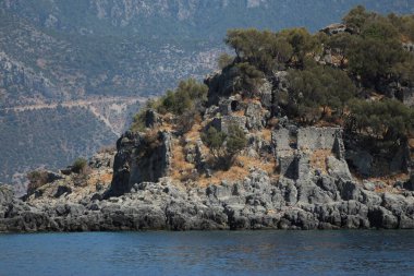 Oludeniz, Fethiye, Türkiye 'de yaz