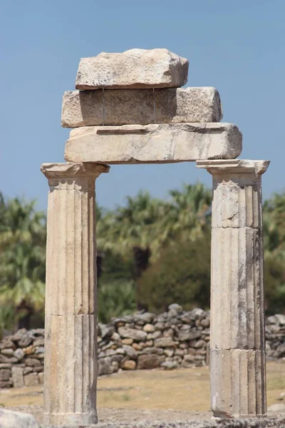 Pohledy Pamukkale Hierapolis Denizli Turecko — Stock fotografie