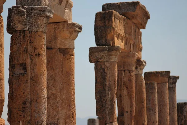 Pohledy Pamukkale Hierapolis Denizli Turecko — Stock fotografie