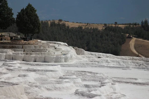 Utsikt Över Pamukkale Hierapolis Denizli Turkiet — Stockfoto