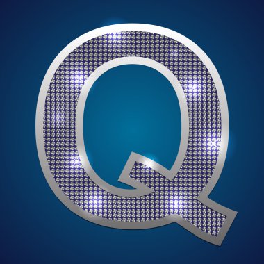 Pırlanta ve gümüş alfabe ayarla