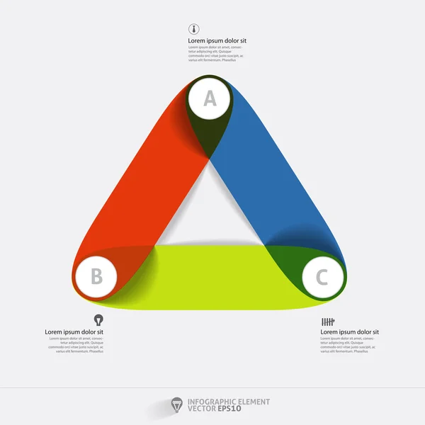 Infografisches Element für die Gestaltung des Layouts — Stockvektor