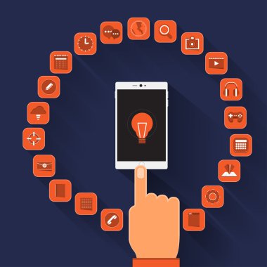 App simgeleri için Smartphone aygıt