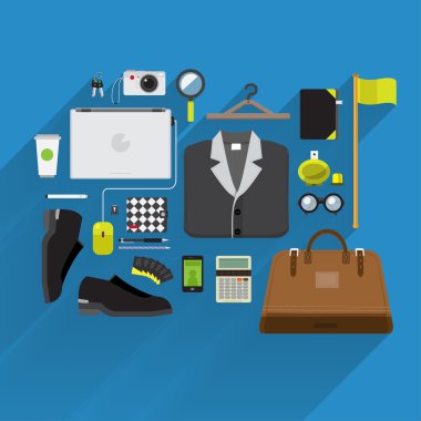 yaşam tarzı öğeleri ve pazarlama Üstten Görünüm