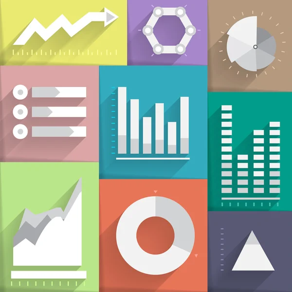 Iconos del marketing digital — Vector de stock