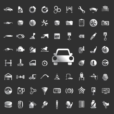 oto servis simge seti