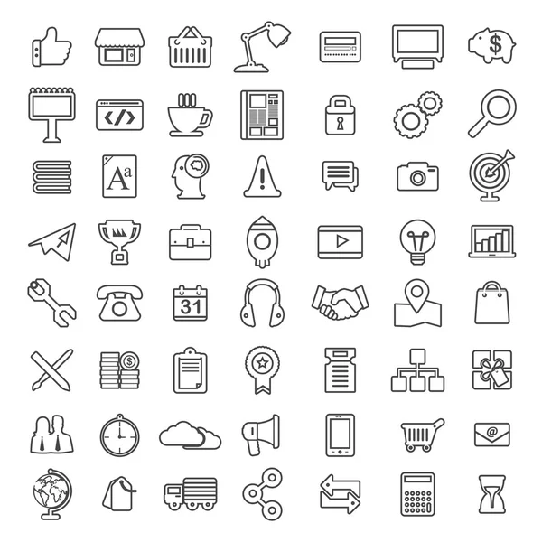Icons Set for business — Stock Vector