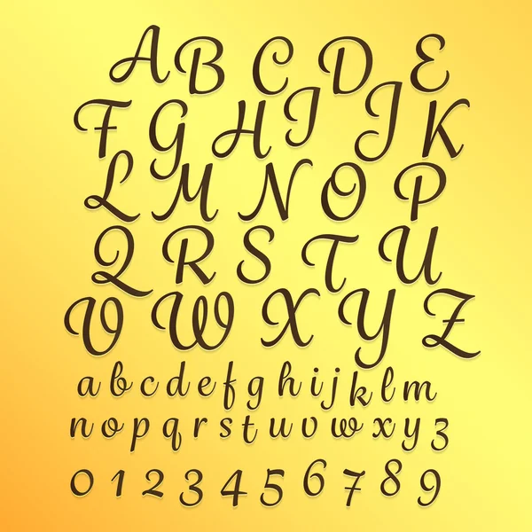 Zeichenalphabet — Stockvektor