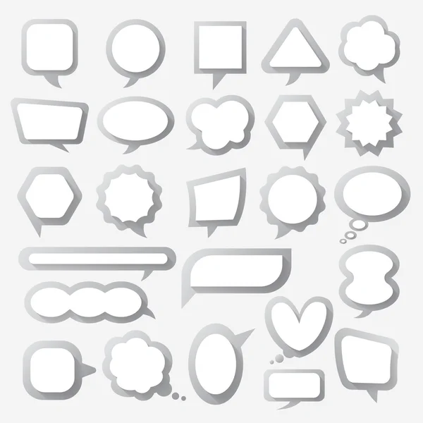 Balloon messages collection set — Stock Vector