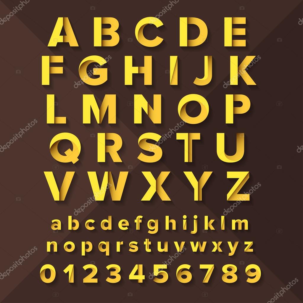 Gold Alphabet