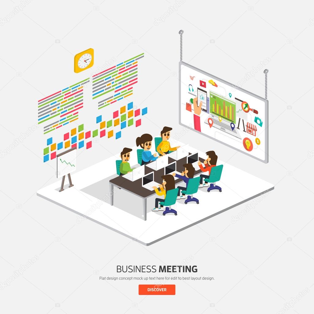 Meeting business concept