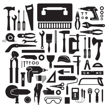 el iş araçları kutu seti