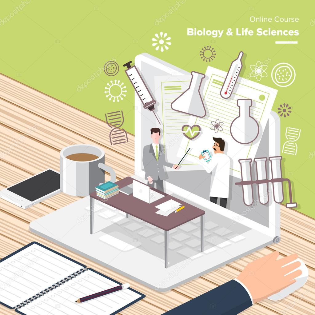 online biology concept