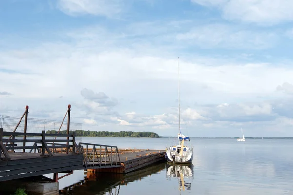 Yate Paisaje Marino Verano — Foto de Stock