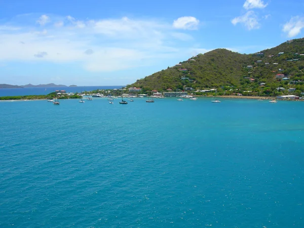 Tortola hafen westindien — Stockfoto