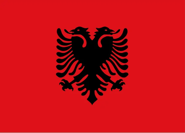 Bandera Nacional de Albania — Foto de Stock