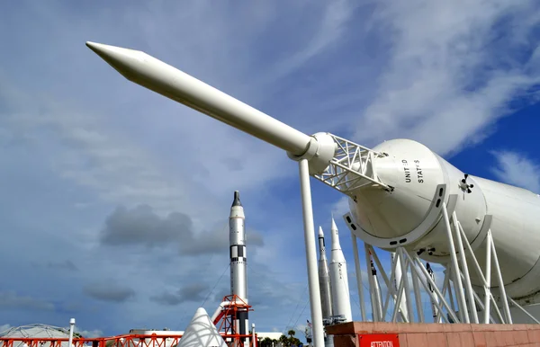 Ракета Меркурий-Редстоун на выставке в Космическом центре Кеннеди — стоковое фото